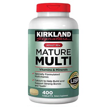 Kirkland 50+ ເມັດ multivitamin ສໍາລັບໄວກາງຄົນແລະຜູ້ສູງອາຍຸ