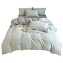 Simple cotton washed cotton quilt cover single piece pure cotton quilt cover 150x180x200x230 dormitory single bed sheet cover