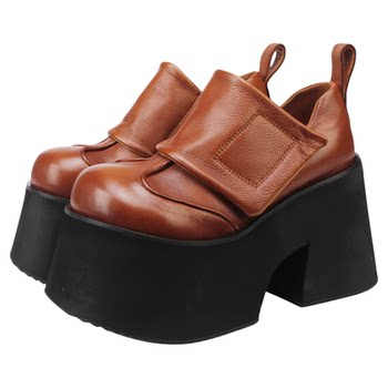 2025 autumn and winter new top layer cowhide shoes for small people