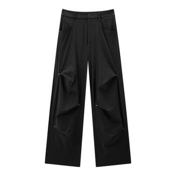 Peacebird women's 2025 summer new studded paratrooper pants casual pants a3gbf2125