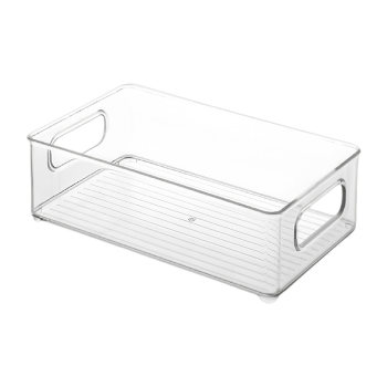 Desktop storage box acrylic transparent basket dormitory stationery