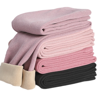 Thickened german velvet women's sherpa solid color leggings for women