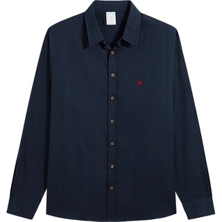 [磨毛]Brooks Brothers/布克兄弟男士25秋冬新品刺绣logo长袖衬衫