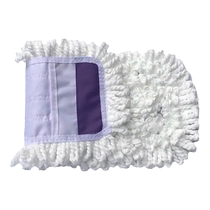 Remplacement de mop à plat Écoute en tissu mop de tissu en tissu de coton Absorbant Dust Poussière Pushhead Rub grande tête de tissu mpe