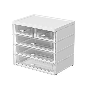 Desktop storage box drawer type can be stacked with multiple layers