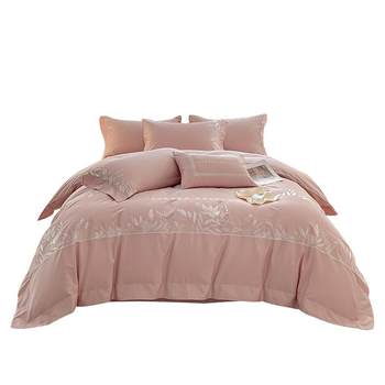 Muji four-piece set three-piece set embroidered cotton