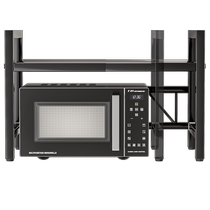 Retractable microwave oven shelf kitchen oven countertop two-layer multi-functional shelf appliance stove storage home