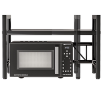 可伸缩微波炉置物架厨房烤箱台面两层多功能架子电器灶台收纳家用