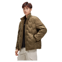 Duck polar fleece reversible down jacket for men 2024 new autumn and winter outdoor light and warm stand-up collar jacket