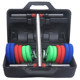 Adjustable rubber-coated gym 30kg women's dumbbells