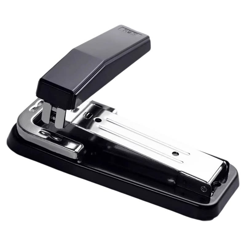 Deli stapler large rotatable student stapler office 360-degree labor-saving heavy-duty thickened stapler household multi-functional mini thick book stapler center seam binding supplies