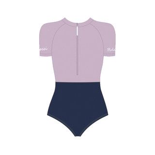 pulassi泳衣女款连体泡温泉高级感2025新款绝美竞速游泳衣芋紫灰
