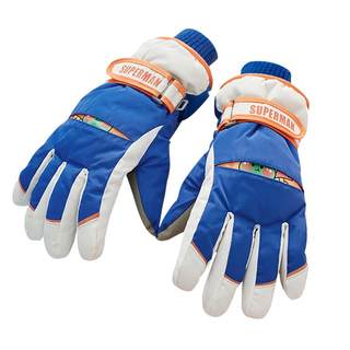 Playing in the snow will keep your hands from getting wet, thickened with velvet, windproof and warm