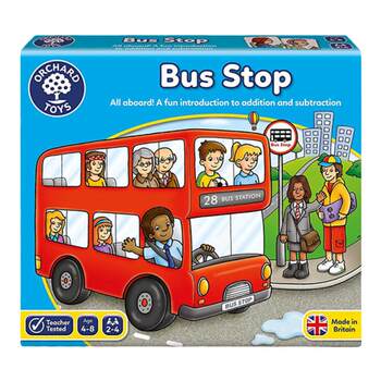 Orchardtoys bus stop addition and subtraction game 3+