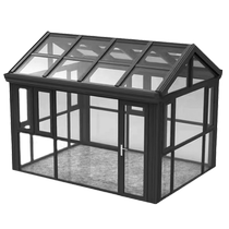 Chengdu aluminum alloy sunroom outdoor terrace sealed balcony glass roof attic canopy broken bridge aluminum soundproof window customization
