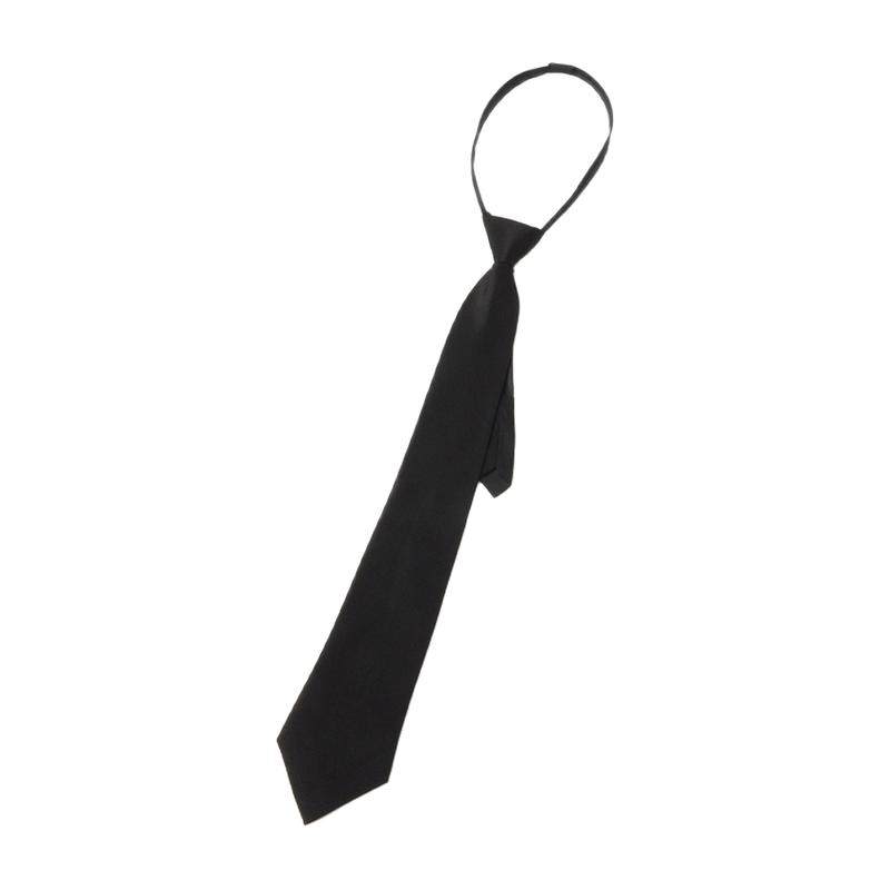 Jk Japanese black lazy zipper tie