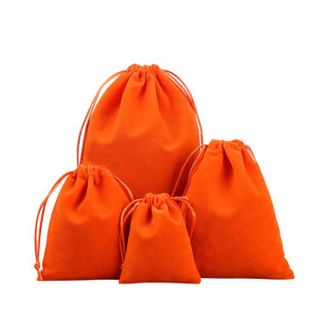 1 ຊອງຂອງ drawstring velvet bag accessories bag