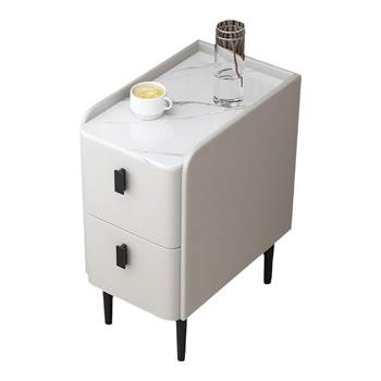 Ultra-narrow small simple modern solid wood rock bedside table