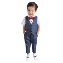 Boy Host Show Gown Wedding Gown Wedding Children Little Suit Suit Boy West Suit Baby Birthday Summer