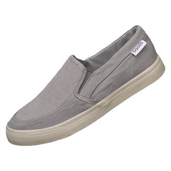 Canvas shoes men's spring breathable soft-soled men's shoes men's trendy versatile low-top casual slip-on old Beijing cloth shoes