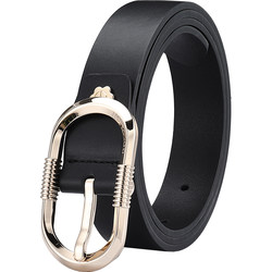 ສາຍແອວຫນັງແມ່ຍິງ Goldlion 2024 New Fashion Versatile Pin Buckle Belt Casual Jeans Belt Ins Trend