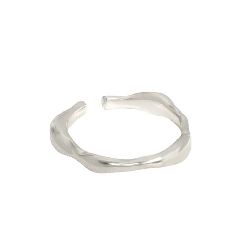 S925 sterling silver antique irregular ring