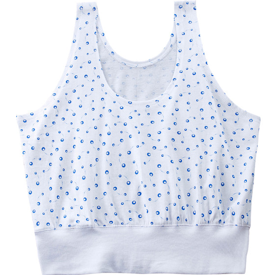 3-pack of middle-aged and elderly women's short vest underwear pure cotton