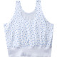 3-pack of middle-aged and elderly women's short vest underwear pure cotton