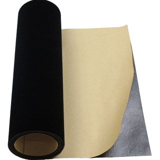 Self-adhesive flocking cloth with self-adhesive photography light-absorbing display