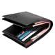 Kangaroo Domain Genuine Leather Wallet Cowhide Men's Short Cowhide Wallet with Zipper Can be installed in Driver's License Card Bag