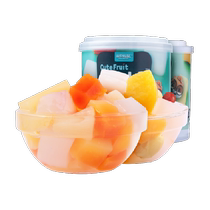 Three Squirrels Afternoon Canned Yellow Peach Fruit 200gx4 cans of fresh dried fruits assorted snacks Coconut Fruit Dried Peach