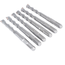 Tianzhongtian Square Shank Impact Electric Hammer Drill Bit Four Pit Quarry Drill Bit Through Wall Cement Rebar Planting Reinforcement Concrete Drill Bit