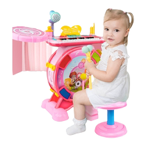 Childrens Rack Daughter Drum Toy Boy Girl Child Domestic Birthday Presents With Microphone Jazz Drum Music Drums Year Old