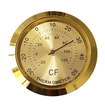 Small mini thermometer and hygrometer-30-50 degree collectible portable pointer type no battery required embedded type