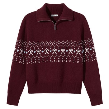 Hot air 2025 winter women’s fair isle sweater