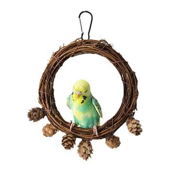 Mocha pet supplies toys pet bird toys parrot rattan swing bird swing parrot swing (weight about 80g)