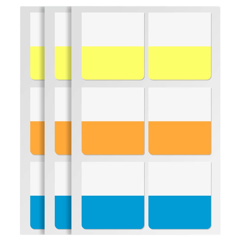 Index stickers are transparent and can be written on, and the paging labels are highly sticky.