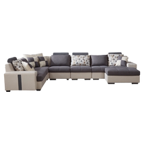 Quanyou Home Modern Simple Large and Medium-sized Apartment Fabric Sofa Coffee Table TV Cabinet Furniture 102117 120758