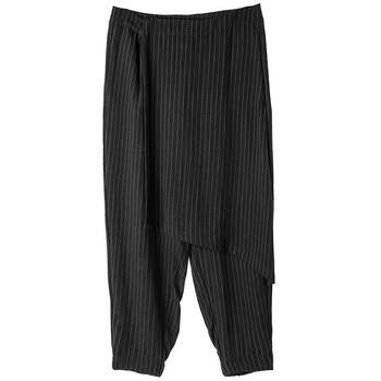 sdeer Saint Dior casual black and gray striped trousers bottoming pencil pants for women S18380864