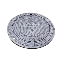 Ductile iron anti-settlement manhole cover round six-proof municipal road rain and sewage adjustable inspection well five-proof manhole cover