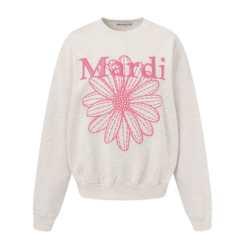 Mardimercredi daisy embroidered sweatshirt