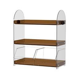 Cup Holder Rack, Light Luxury Vintage Style, Multi-Layer Cup Rack, Bar Counter Coffee Cup Holder, Tea Bag and Coffee Capsule Storage Rack