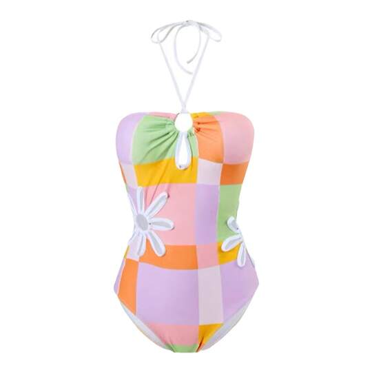 2025 new sexy hollow one-piece halterneck swimsuit for women