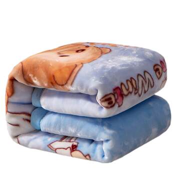 ຜ້າຫົ່ມເດັກນ້ອຍຂອງເດັກນ້ອຍ double-layer thickened baby blanket quilt kindergarten quilt autumn and winter nap coral velvet blanket
