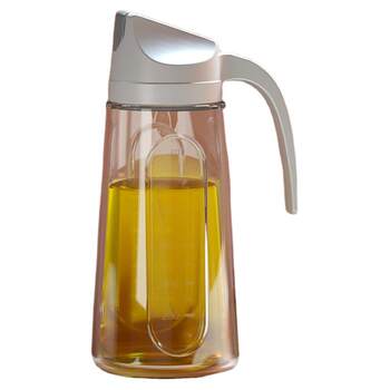 No leakage oil bottle leak-proof glass oil bottle automatically opens and closes
