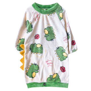 Children's pajamas, autumn and winter sleeping bags, flannel one-piece pajamas