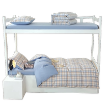 MUJI student dormitory bed three-piece set pure cotton 24 new sheets fitted sheets and quilt covers for all seasons