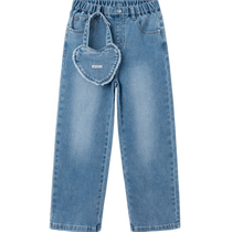 Balabala baby vest girls spring outer wear 2024 new style vest knitted boys vest fashionable and cute