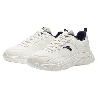 安踏男鞋白色运动鞋冬季新款二棉鞋轻便减震软底休闲跑步鞋子男款