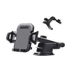 ຜູ້ຖືໂທລະສັບມືຖືໃນລົດ car accessories suction cup universal navigation bracket air outlet support clip car paste universal